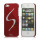 S-Line Series Glitter Smykkesten Galvaniseret Hard Case Cover til iPhone 5 - Vinrød