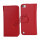 Magnetisk Folio Bog Læder Kreditkort tegnebog taske til iPod Touch 5 - Rød