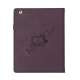 Folio PU Kunstlæder Cover Case med holder til iPad 4 3. 2nd Generation - Lilla